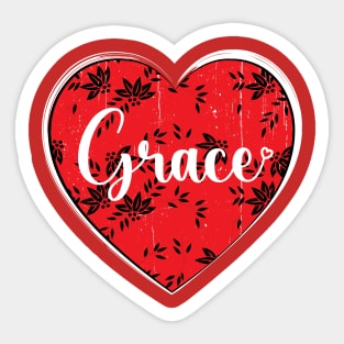 I Love Grace First Name I Heart Grace Sticker